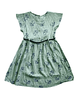 Girls Cotton Frocks With Black Belt Girls Cotton Frocks With Black Belt