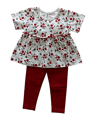 AB Infants Set Flower Print