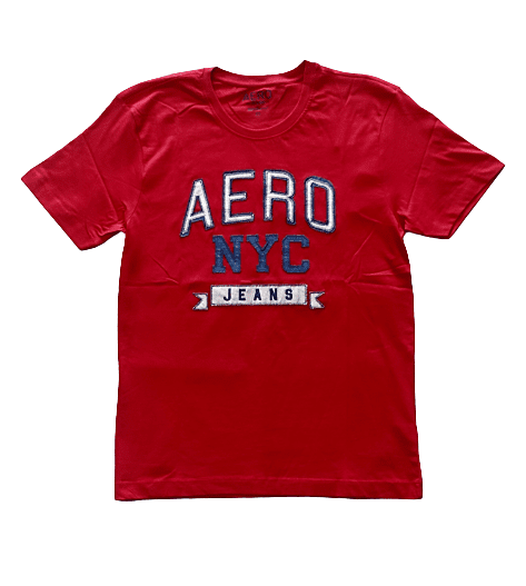 Men's Aero NYC Jeans Print T-Shirt Men's Aero NYC Jeans Print T-Shirt