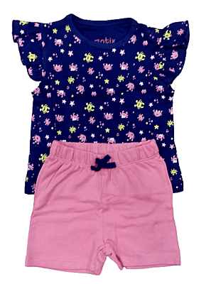 Girls NB Printed Set