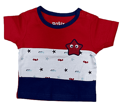 Boys Red/White T Shirt