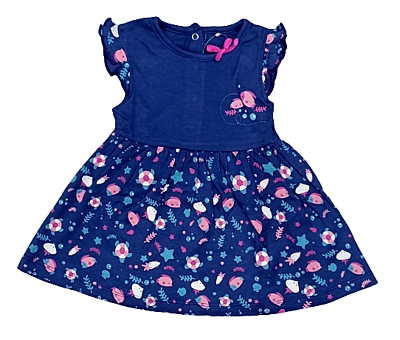 Girls NB Fish Print Frock