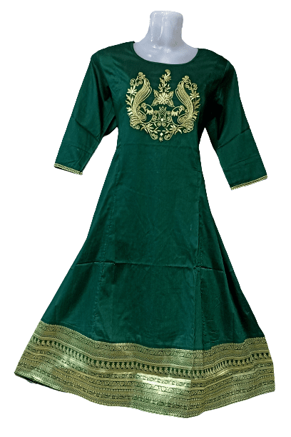 Women DK Green Print Kurtis Women DK Green Print Kurtis