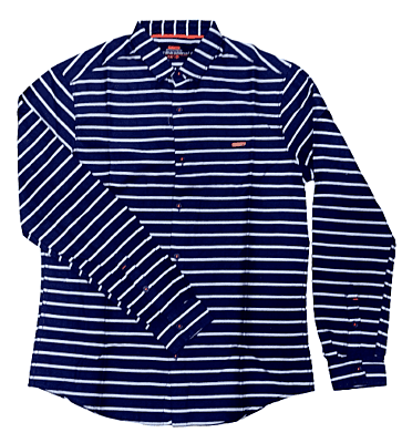 Mens White Code Print Shirt