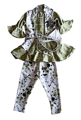 Girls Flower Printed Set