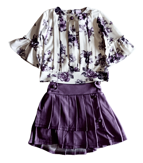 Girls Flower Print Set Girls Flower Print Set