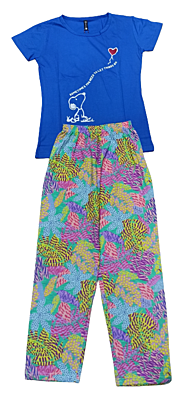 Women Blue Print Set
