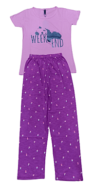 Women Baby Pink Night Set