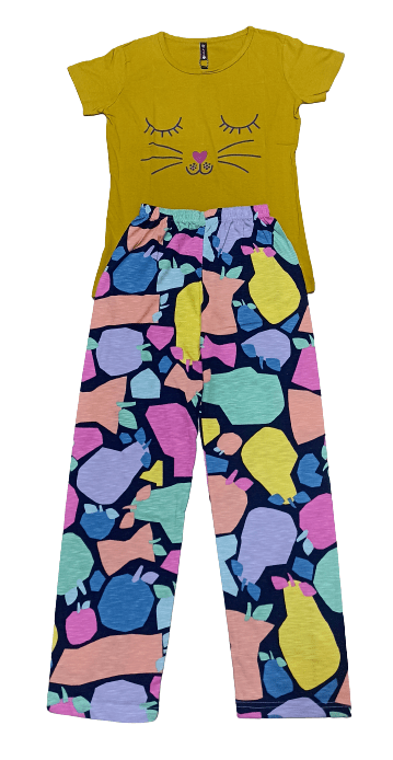 Women Yellow Print Set Women Yellow Print Set