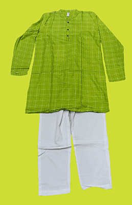 Boys kurta pyjama set green