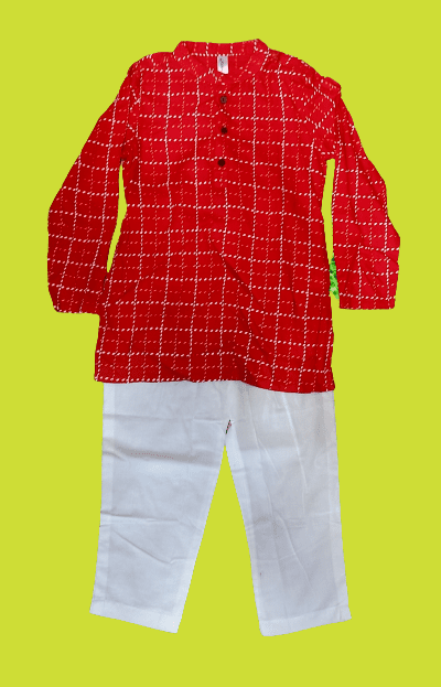 Boys kurta pyjama set red Boys kurta pyjama set red