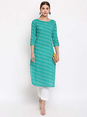 Women Checked Printed Kurtis