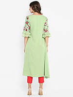 Women Flower Printed Kurtis Women Flower Printed Kurtis