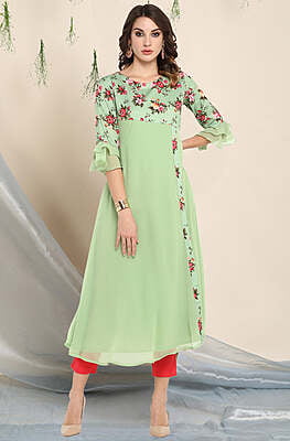 Women Flower Printed Kurtis