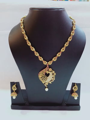 Women Peacock Model Necklace