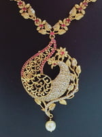 Women Peacock Model Necklace Women Peacock Model Necklace