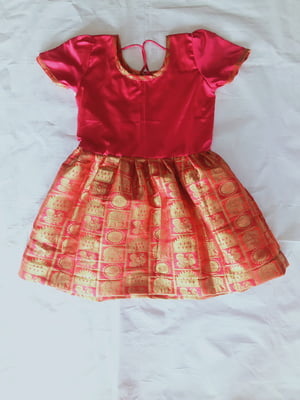 Girls Pattu Fancy Frock