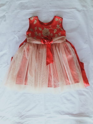 Girls Gold Stone Fancy Frock