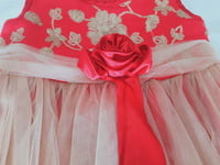 Girls Gold Stone Fancy Frock Girls Gold Stone Fancy Frock