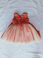 Girls Gold Stone Fancy Frock Girls Gold Stone Fancy Frock
