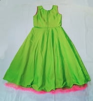 Long Fancy Frocks For Girls L-Green Long Fancy Frocks For Girls L-Green