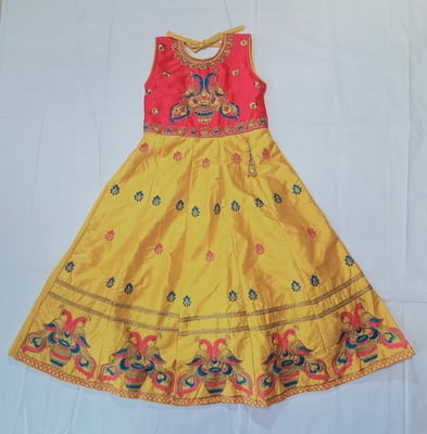 Long Fancy Frocks For Girls Pink