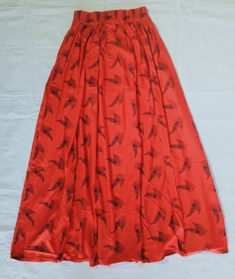 Women Black Printed Skirt