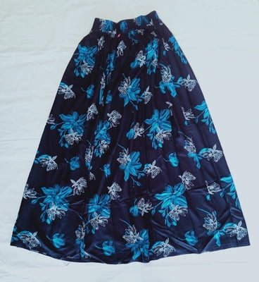 Women Blue Printed Skirt