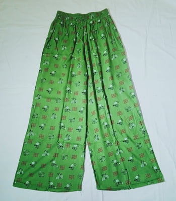 Palazzo   green printed