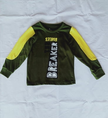 Boys t-shirt  green&yellow