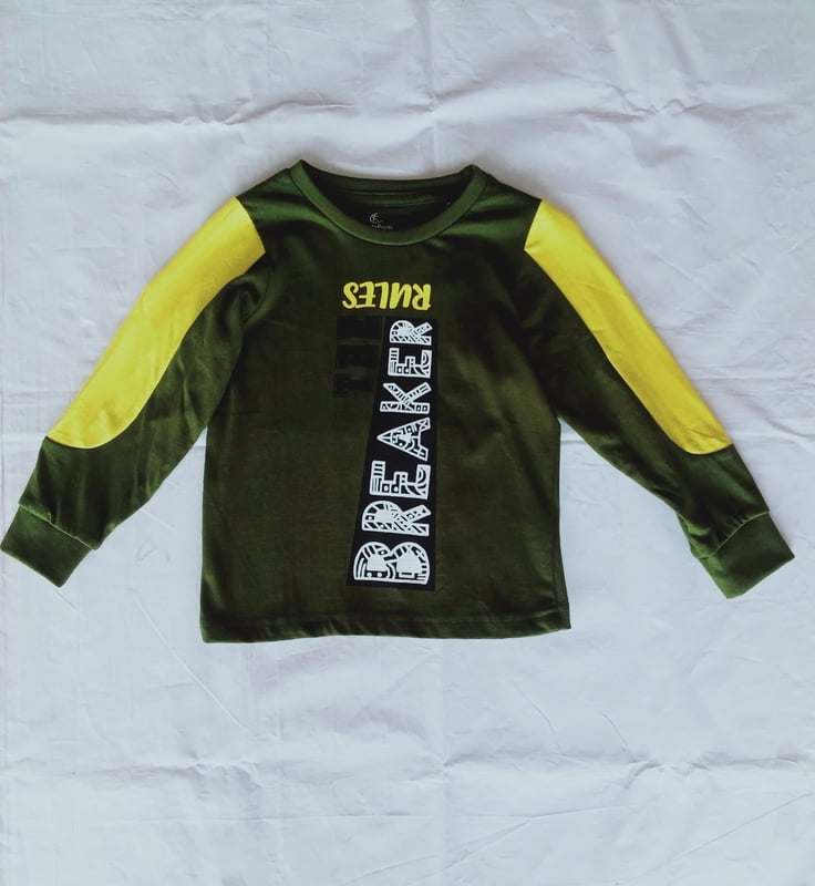 Boys t-shirt green&yellow Boys t-shirt green&yellow