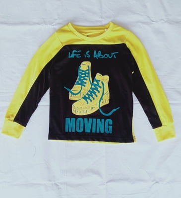 Boys t-shirt black&yellow